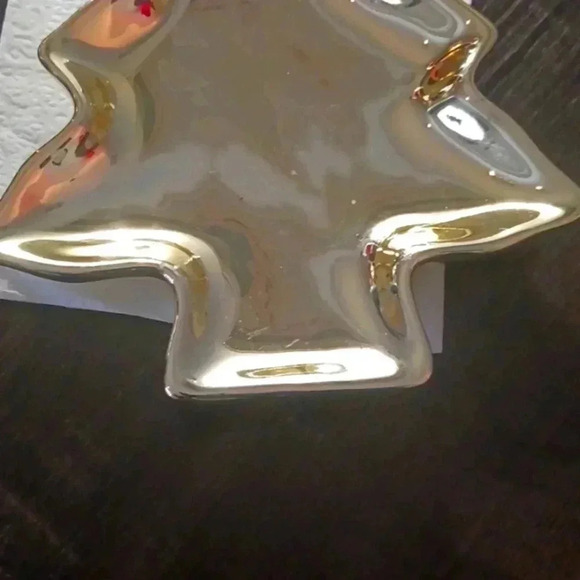 Gold clear color candy Xmas tree. Ceramic made..NWT - Picture 3 of 4